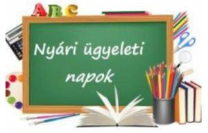 Nyári ügyeleti ügyintézés