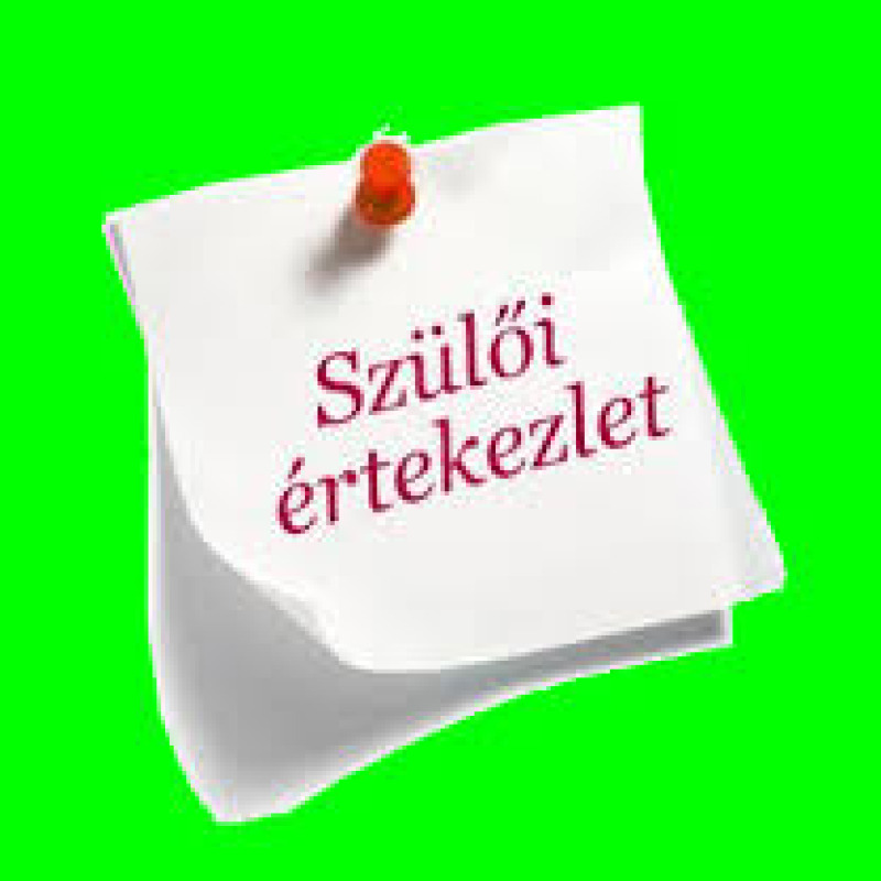Szülői értekezlet