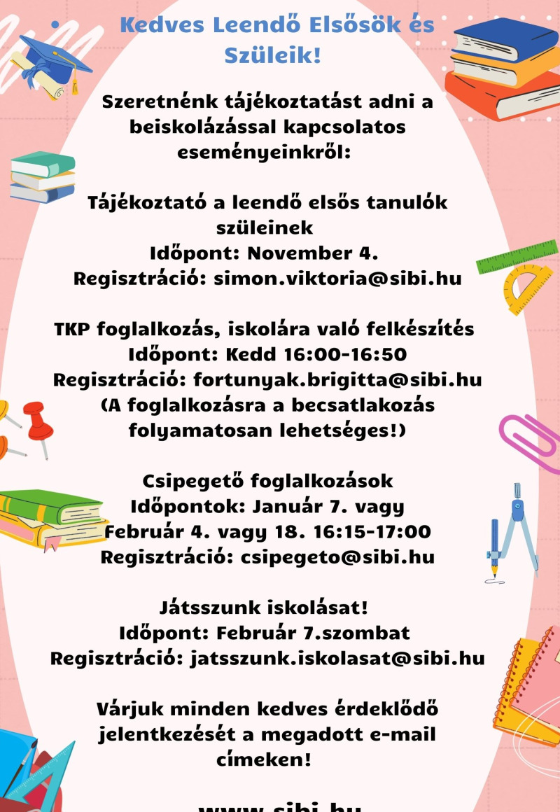 Általános iskolai beiskolázás