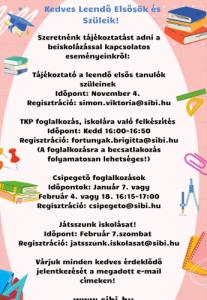 Általános iskolai beiskolázás