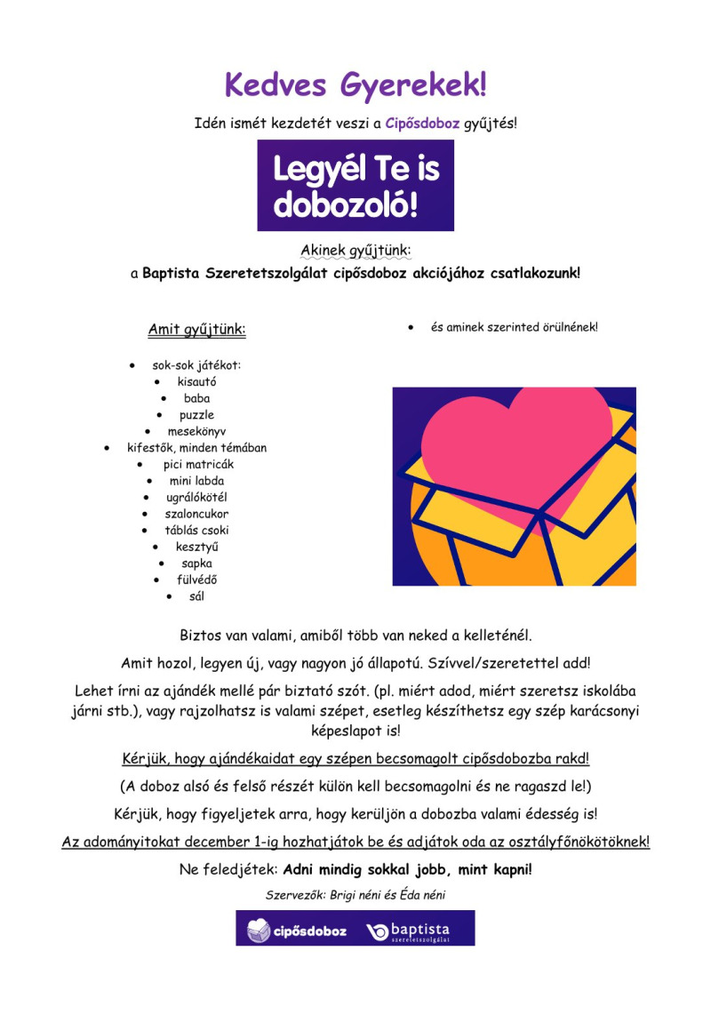 Legyél Te is dobozoló!