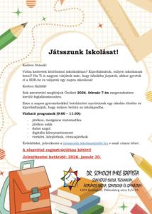 Játsszunk Iskolásat!